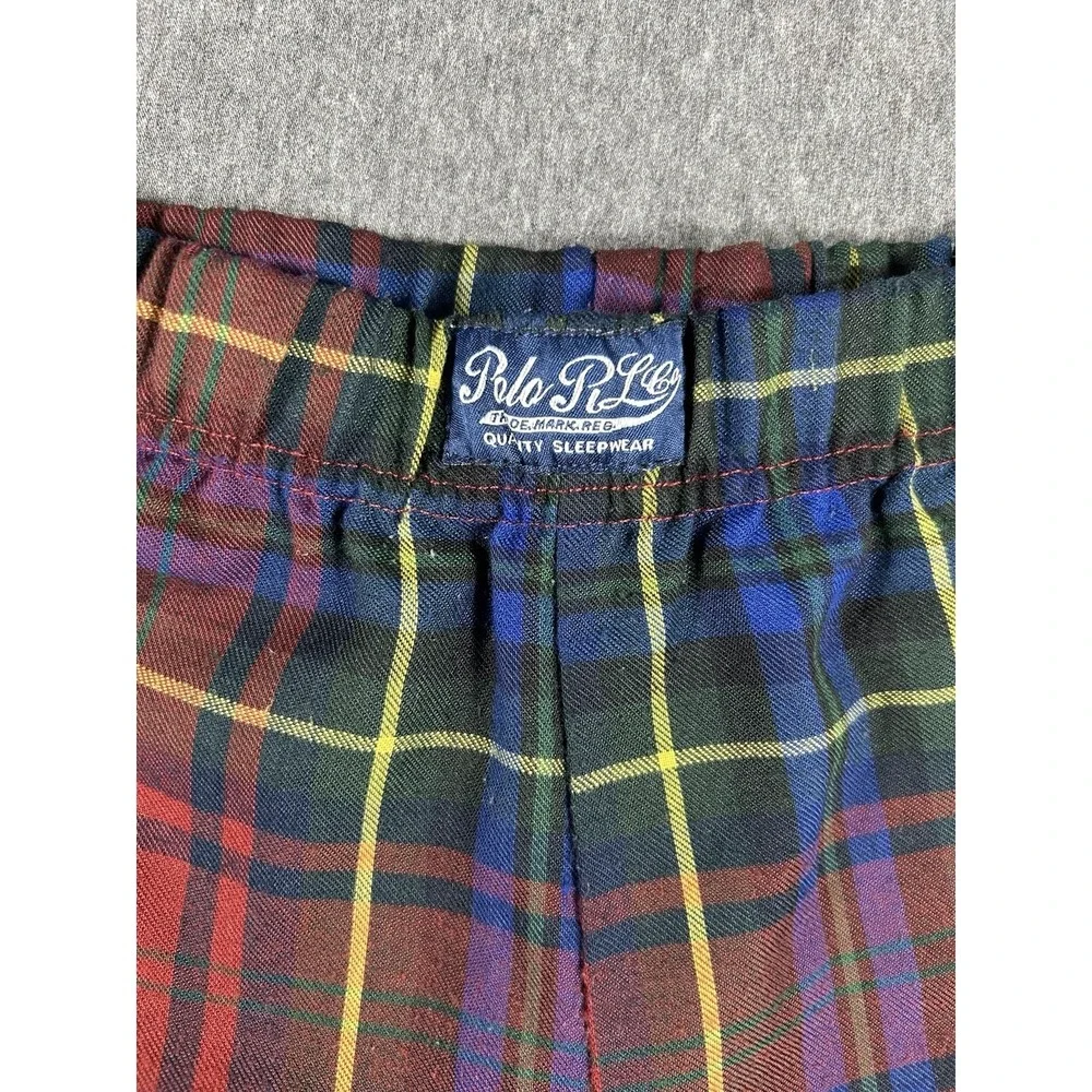 Polo Ralph Lauren Boys Plaid Sleepwear Pajama Pants Size 12
